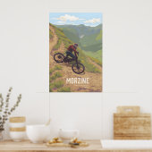 Morzine Mountainbike Reisposter Poster (Keuken)