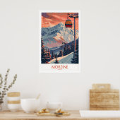Morzine Poster - Ski Print Frankrijk 1 (Keuken)