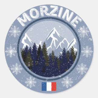 Morzine Ronde Sticker