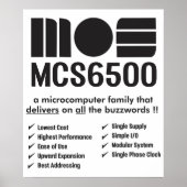 MOS 6500-reeks van Poster met microprocessors (Voorkant)