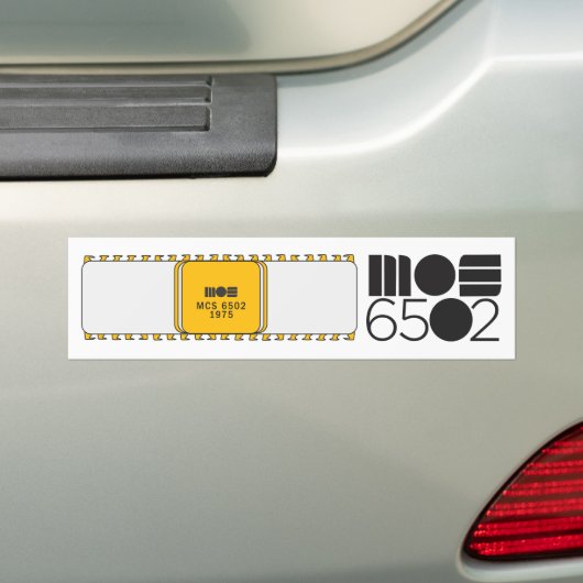 MOS 6502 Bumpersticker (Op auto)