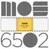 MOS 6502 sticker (Voorkant)
