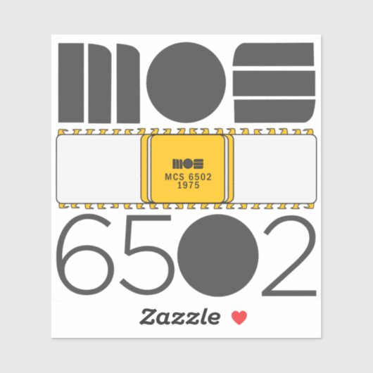 MOS 6502 sticker (Vel)