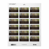 Mos-Bedekt Boom Bast Etiket (Full Sheet)