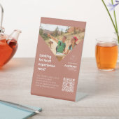 Mos en magnolia's voetstuk reclamebord met voetstuk (Insitu)