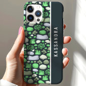 Mos en stenen aangepaste gepersonaliseerde naam Case-Mate iPhone case