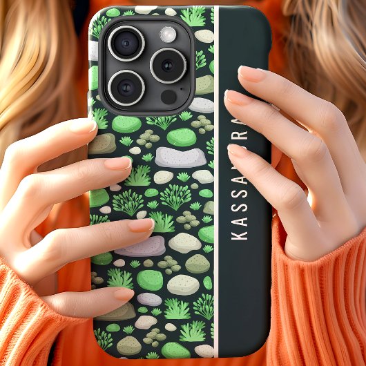 Mos en stenen aangepaste gepersonaliseerde naam Case-Mate iPhone case