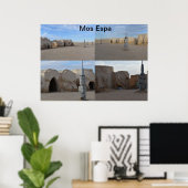 Mos Espa op de planeet Tatooine Poster (Thuiskantoor)