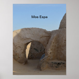 Mos Espa op de planeet Tatooine Poster