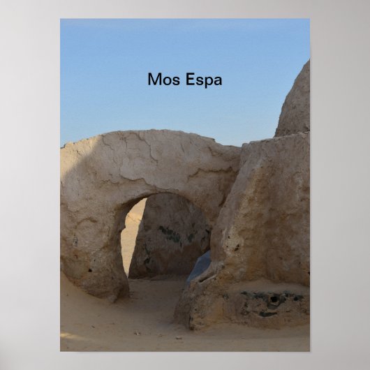 Mos Espa op de planeet Tatooine Poster (Voorkant)