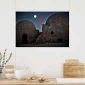 Mos Espa op de planeet Tatooine Poster (Keuken)