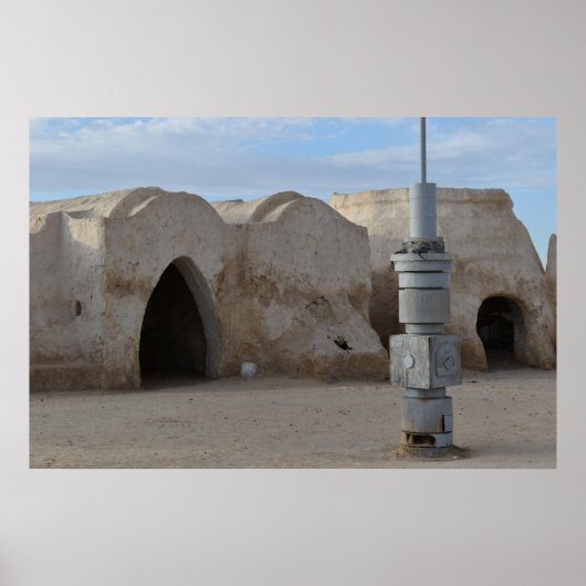 Mos Espa op de planeet Tatooine Poster (Voorkant)