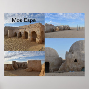 Mos Espa op de planeet Tatooine Poster