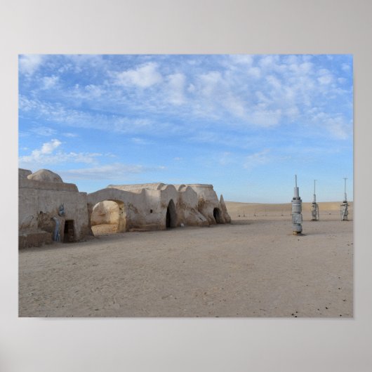Mos Espa op de planeet Tatooine Poster (Voorkant)