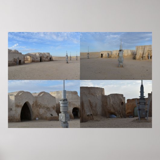 Mos Espa op de planeet Tatooine Poster (Voorkant)
