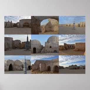 Mos Espa op de planeet Tatooine Poster