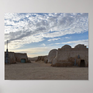 Mos Espa op de planeet Tatooine  Poster