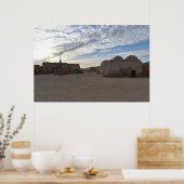 Mos Espa op de planeet Tatooine Poster (Keuken)