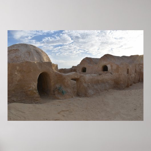 Mos Espa op de planeet Tatooine Poster (Voorkant)