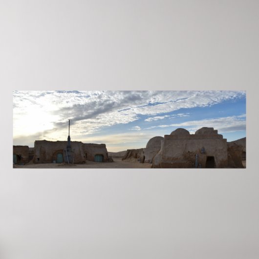 Mos Espa op de planeet Tatooine Poster (Voorkant)