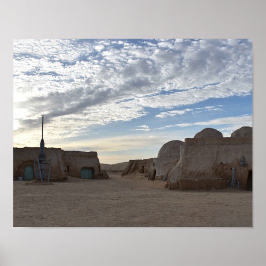 Mos Espa op de planeet Tatooine Poster (Voorkant)