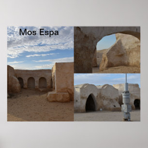 Mos Espa op de planeet Tatooine Poster