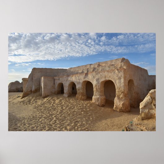 Mos Espa op de planeet Tatooine Poster (Voorkant)