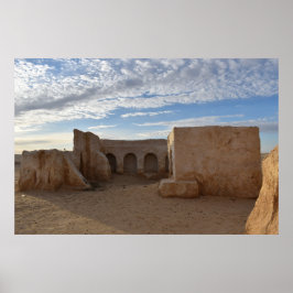 Mos Espa op planeet Tatooine Poster