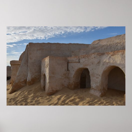 Mos Espa op planeet Tatooine Poster (Voorkant)