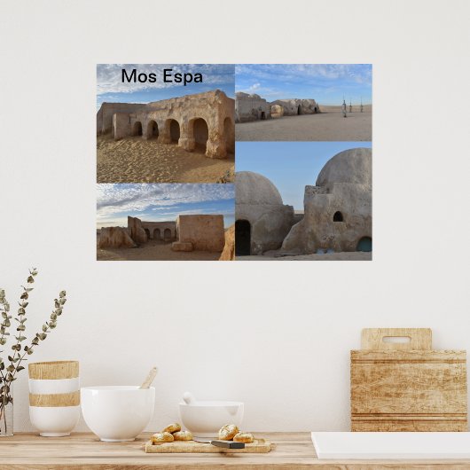 Mos Espa op planeet Tatooine Poster (Keuken)