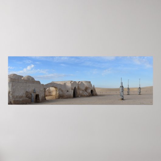 Mos Espa op planeet Tatooine Poster (Voorkant)