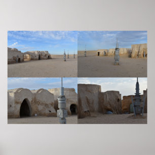 Mos Espa op planeet Tatooine Poster