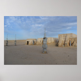 Mos Espa op planeet Tatooine Poster