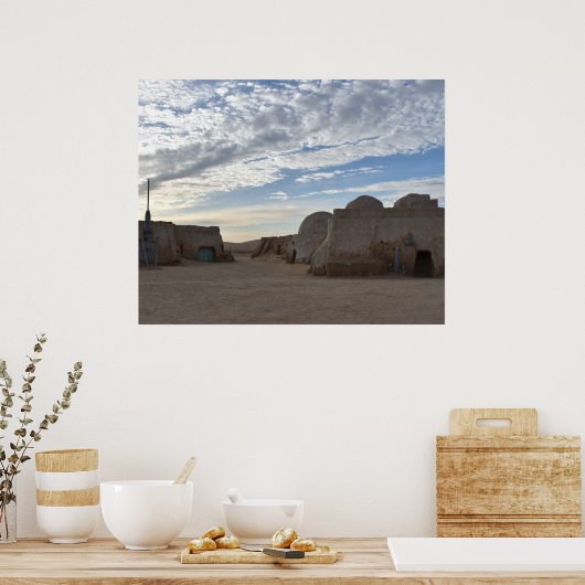 Mos Espa op planeet Tatooine Poster (Keuken)