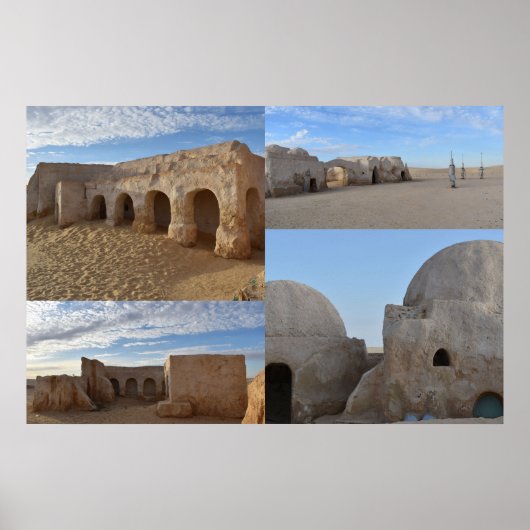 Mos Espa op planeet Tatooine Poster (Voorkant)