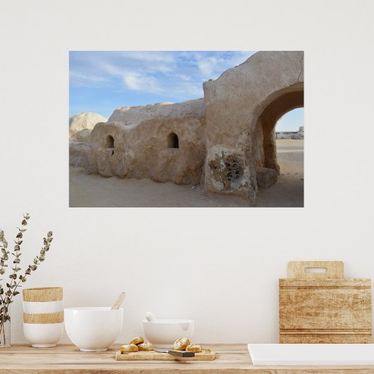 Mos Espa op planeet Tatooine Poster (Keuken)