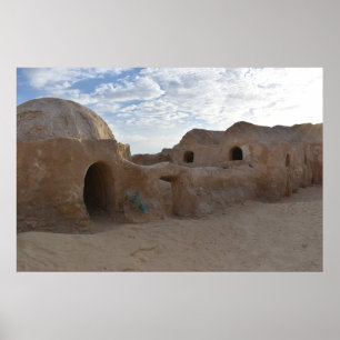 Mos Espa op planeet Tatooine Poster