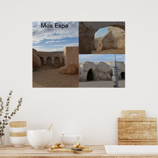 Mos Espa op planeet Tatooine Poster (Keuken)