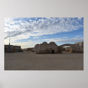 Mos Espa op planeet Tatooine Poster