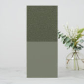 Mos Glitter Blok Plat Programma – Aanpasbaar Programmakaart (Staand voorkant)