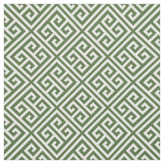 Mos Groene Griekse Sleutel Stof (Swatch)