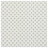 Mos Groene Polka Dot Harten Stof (Swatch)