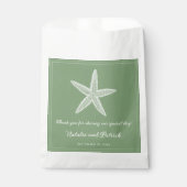 Mos Groene Zeester Bruiloft Favor Tassen Bedankzakje (Voorkant)