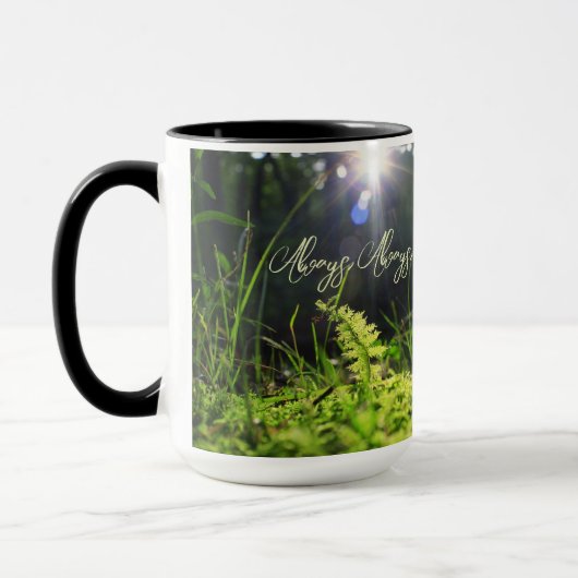 Mos in het zonlicht mok (Links)