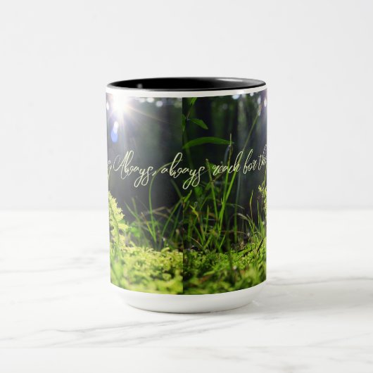 Mos in het zonlicht mok (Midden)