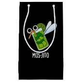 Mos-jito Funny Mojito Drink Pun Dark BG Klein Cadeauzakje (Voorkant)