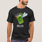 Mos-jito Funny Mojito Drink Pun Dark BG T-shirt (Voorkant)