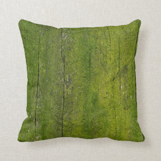 mos op houtextuur kussen