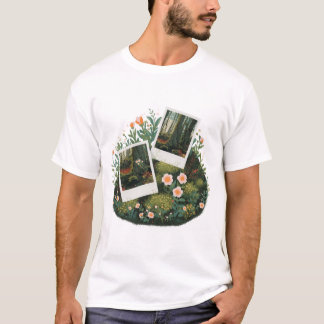 Mos op oude polaroids t-shirt