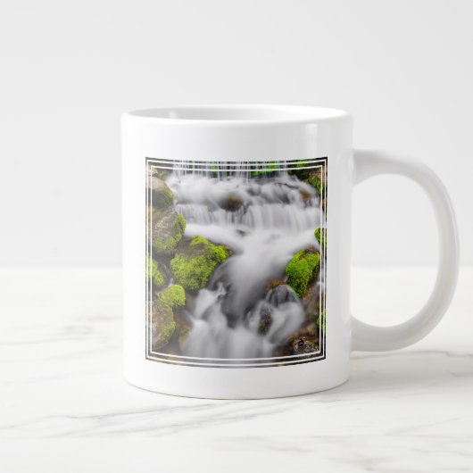Mos rond varenbron grote koffiekop (Rechts)